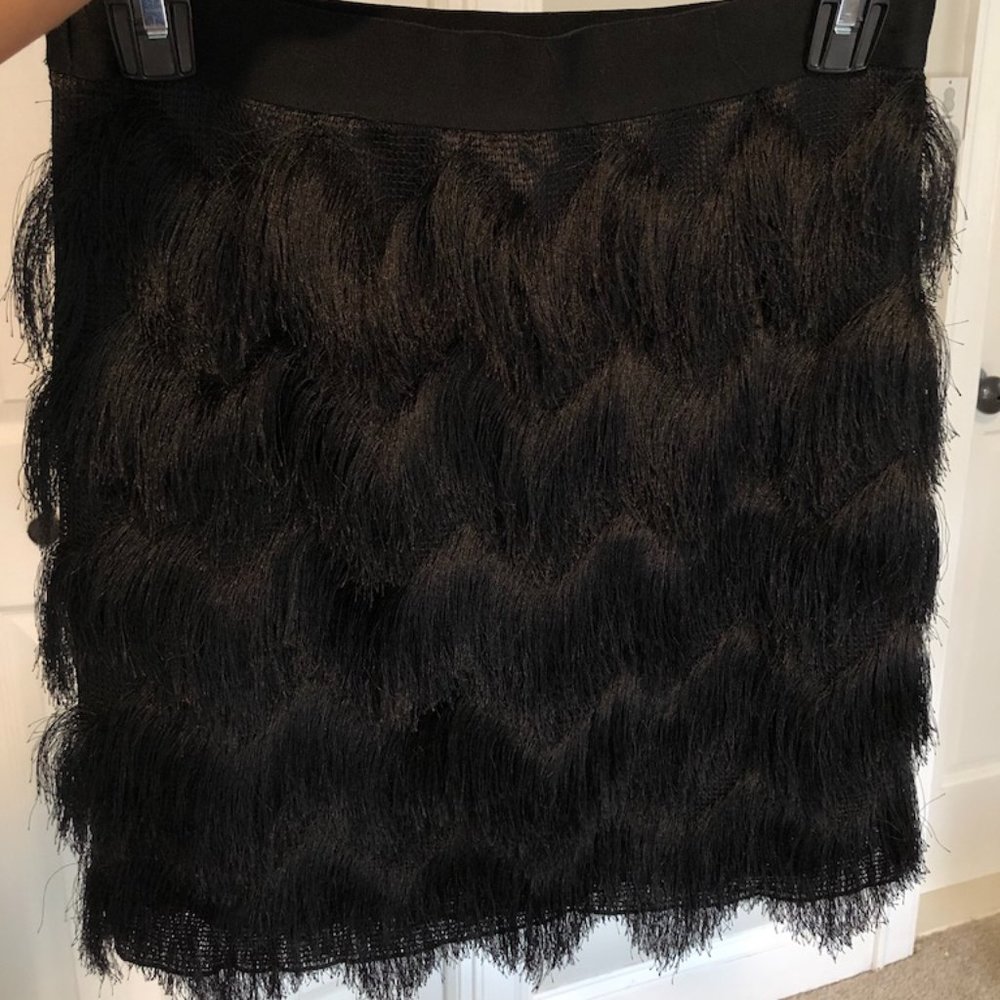 Fringe Mini Skirt